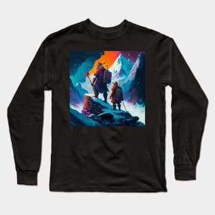 Valheim Vikings Conquering The Mountains Long Sleeve T-Shirt